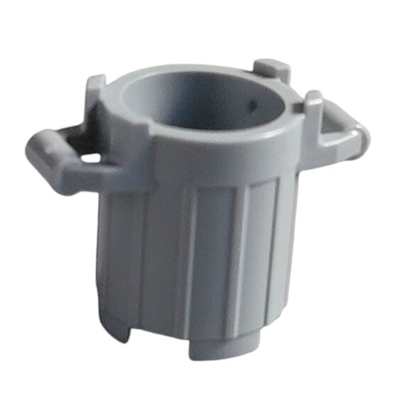 LEGO Trash Can with 4 Cover Holders 92926 Light Bluish Gray Container Piece Part - Picture 2 of 4